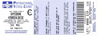 image of Oxycodone Hcl 30 mg package label - Oxycodone Hcl 30mg package label